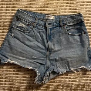 Abercrombie High Rise Cutoff Shorts